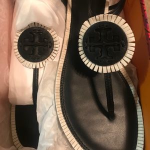 Tory Burch Miller Fringe Sandal size 10